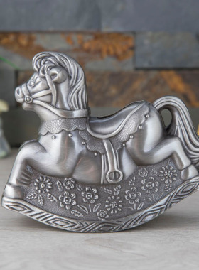 新款金属工艺品家居摆件创意欧式木马存钱罐锌合金储蓄罐儿童礼品