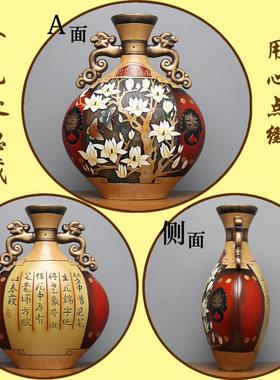 纯手工中式陶瓷客厅电视柜中国风复古博古架隔断层摆件工艺品摆设