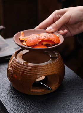 复古陶瓷蜡烛香熏炉家用茶道