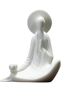 创意陶瓷人物摆件中式客厅书房办公室桌面装饰摆设品公司开业礼品