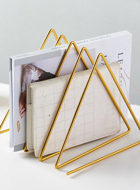 书架装饰品摆件简约创意家居卧室客厅办公L室桌面收纳房间摆设架