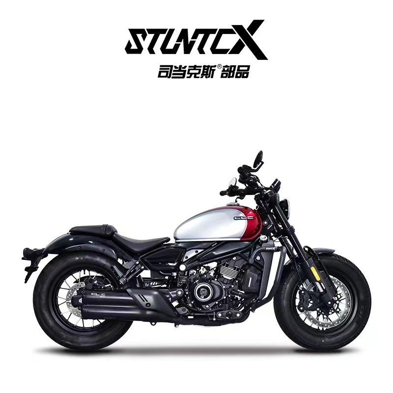 stuntcx护杠适配春风450CLC护杠摩托车保险杠改装配件防摔杠护架 - 图0