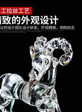水晶十二生肖属相鼠牛虎兔龙蛇马羊猴鸡狗猪招财开业办公送礼摆件