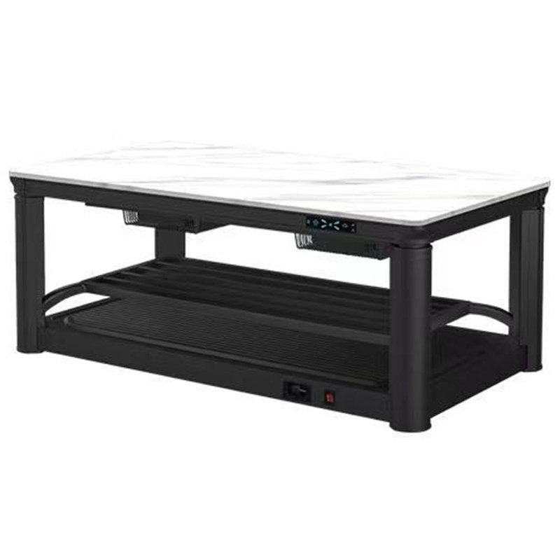 家用烤火炉客厅升降取暖桌子电暖桌茶几一体式电烤炉长方形烤火桌 - 图3