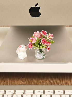 电脑萤幕装饰办公桌面显示器摆件工位迷你小玩偶上班情绪稳定神器