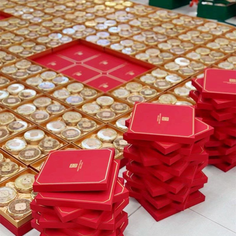 四宝包装盒档红色滋补佳品空纸盒参茸石斛元贝燕窝通用拼礼品盒,淘宝优惠券,粉丝福利购,淘宝优惠卷