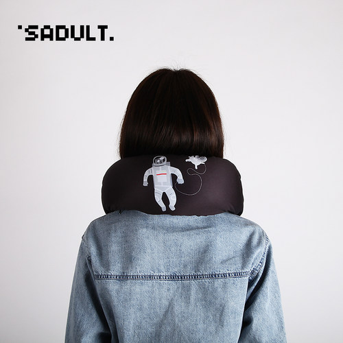 个性u形枕头护脖颈车用颈椎枕办公室午休午睡枕旅行飞机颗粒u型枕 - 图0