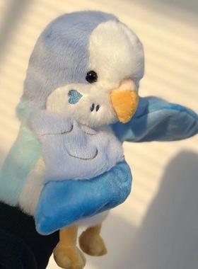 爆款小鸟鹦鹉手偶毛绒玩具公仔互动表演腹语手偶玩偶生日儿童礼物