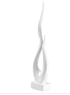 树脂工艺品e创意摆件抽象火焰办公室桌面摆设卧室客厅工艺术品装