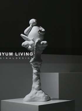 本与简约现c代家居卡通人物造型售楼处样板房间软装饰品工艺品摆