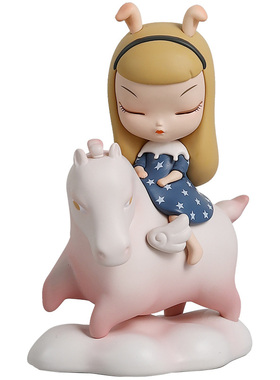 白夜童话汽e车载装饰生日礼物创意饰品可爱办公室植绒摆件牧羊午