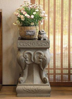 户外庭院仿石墩凳摆件花园