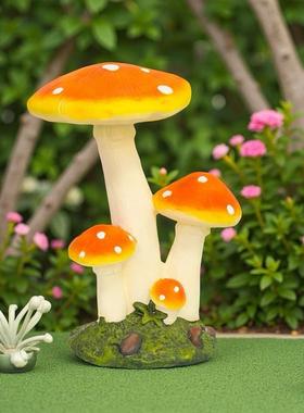 户外花园摆件蘑菇卡通庭院