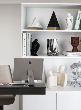 招财领导办公室装饰品摆件书v柜子现代创意高档老板桌面大气高级