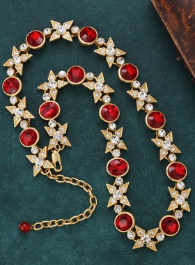 新款大气甜美镶钻项链