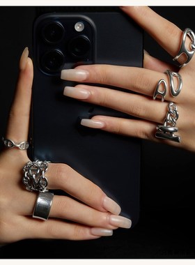 925银猪鼻子开口可调节u经典首饰系列欧美风轻奢高级感戒指指环