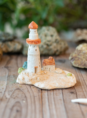 阿楹 可爱玄关摆件儿童房电脑桌书架茶柜装饰礼物手工小院子造景