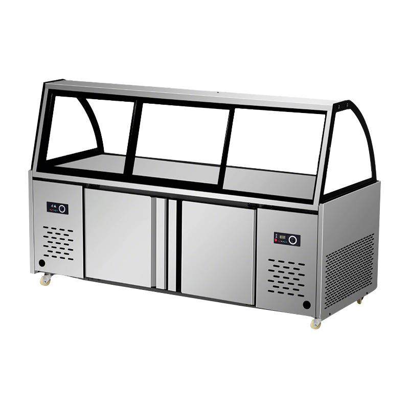 熟食展示柜商用鸭脖凉菜柜双温冷藏冷冻点菜柜冰箱保鲜柜玻璃柜,淘宝优惠券,粉丝福利购,淘宝优惠卷