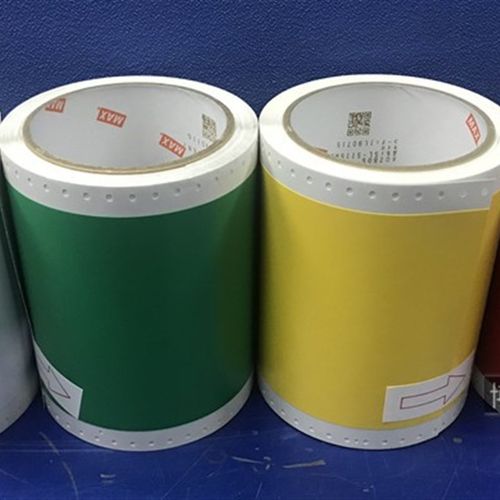 MAX标签机CPM-100G5C/100G3C贴纸SL-S154N/S112N2白黄银色打印纸 - 图1