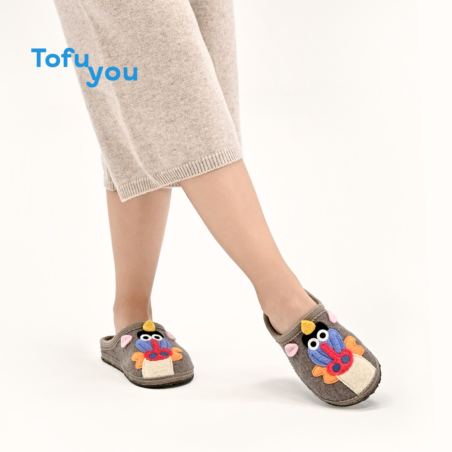 TOFUYOU 羊毛棉拖鞋女士秋冬季情侣家居防滑加绒拖鞋男办公室静音,淘宝优惠券,粉丝福利购,淘宝优惠卷