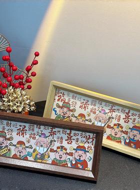 福禄摆件马年摆件新年装饰客厅玄关2026春节过年氛围感装饰布置