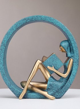 北欧简约现代女孩酒柜装饰品摆件欧式家居客厅橱窗饰品送结婚礼物