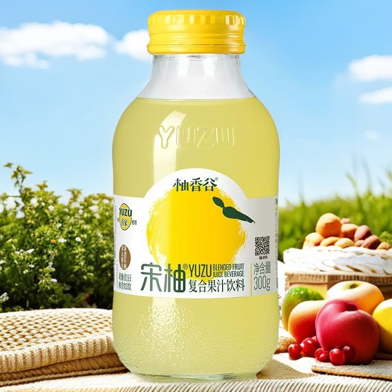 正品行货柚香谷宋柚汁300g玻璃瓶装复合果汁饮料果味饮品,淘宝优惠券,粉丝福利购,淘宝优惠卷