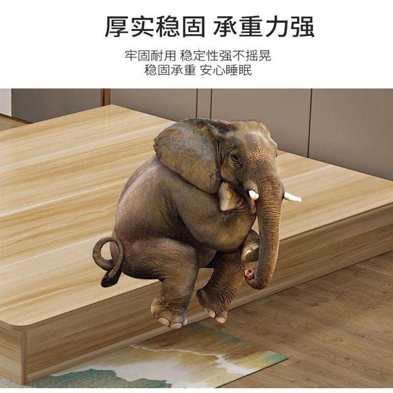 酒店专用床箱无床头榻榻米床架简约现代宾馆家具标间全套床架简易 - 图1