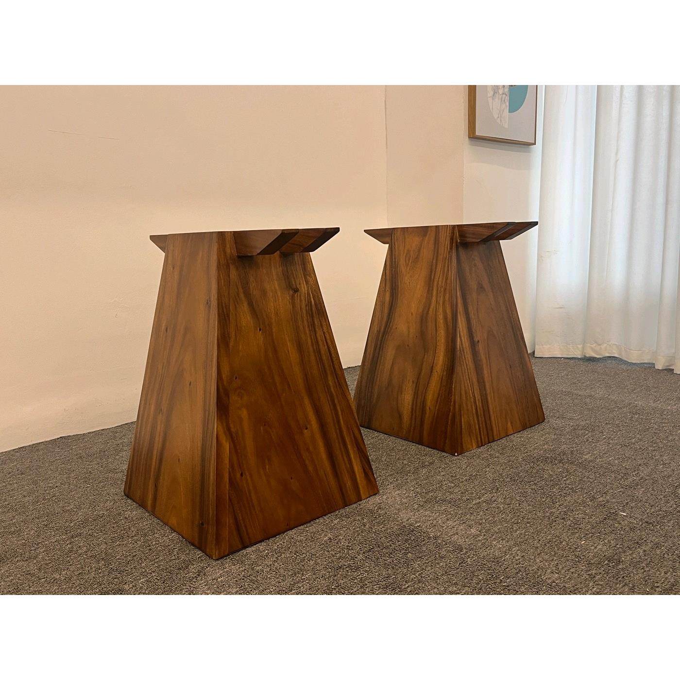 南美胡桃木实木桌腿大板支架茶桌底座支撑餐桌书桌腿岩板大理石 - 图1