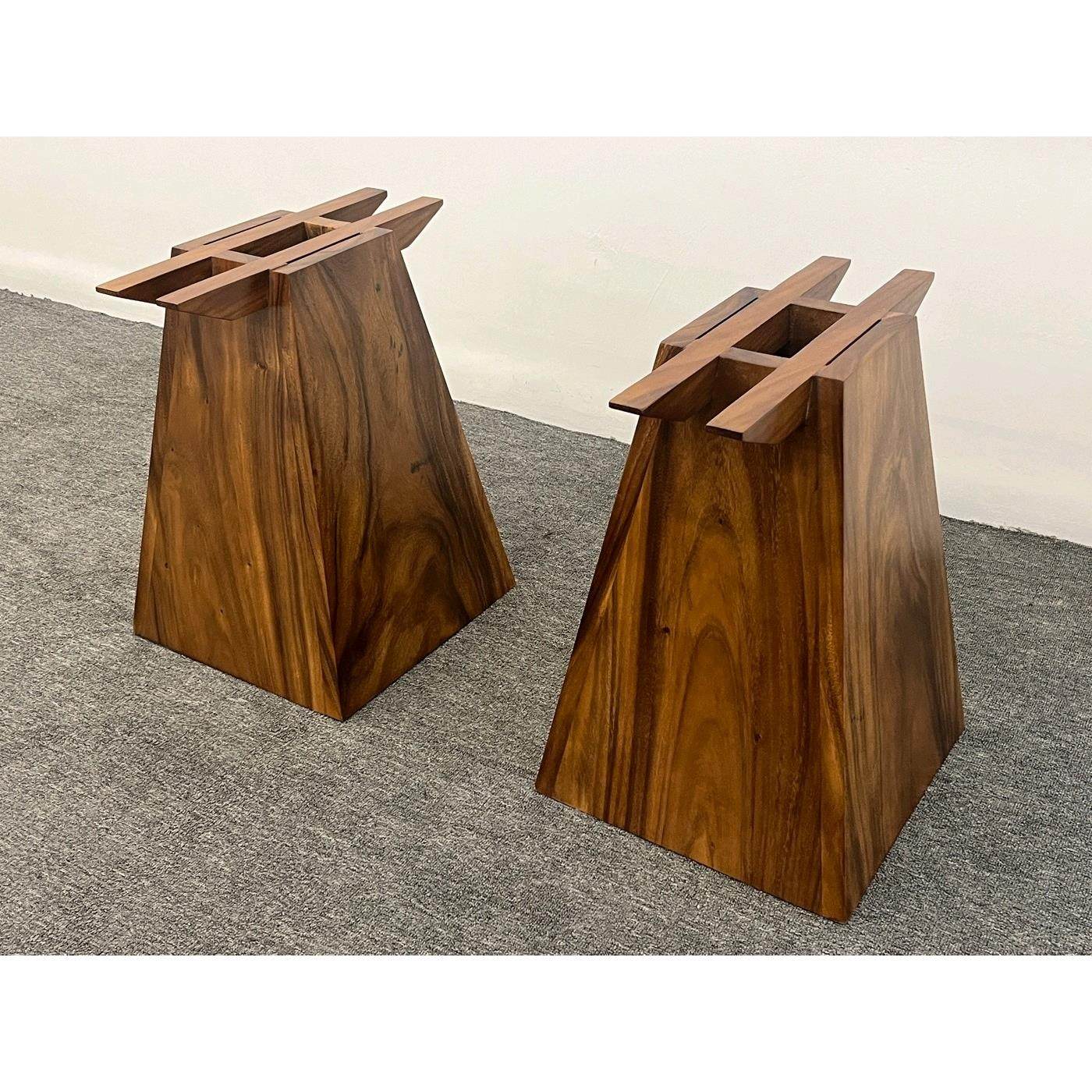 南美胡桃木实木桌腿大板支架茶桌底座支撑餐桌书桌腿岩板大理石 - 图3