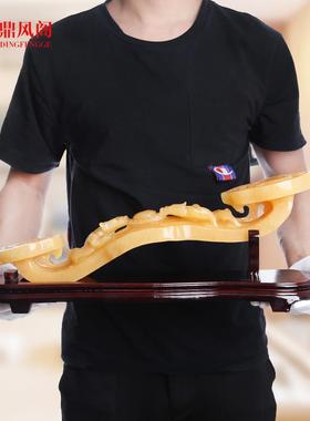 玉如意摆件天然玉石事事如意客厅吉祥招财白玉如意摆件开 业送礼