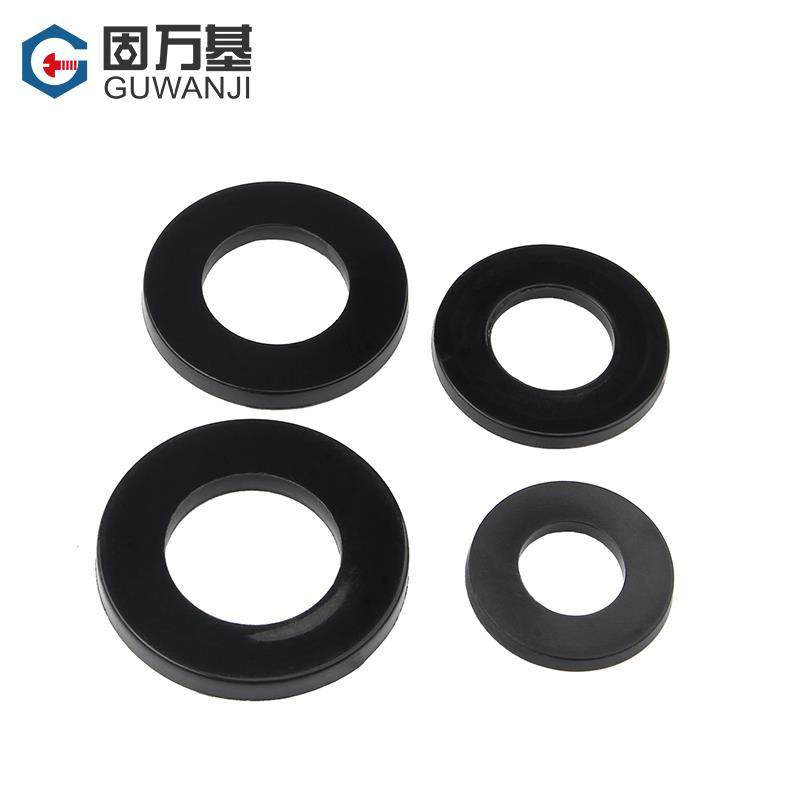 黑色加大尼龙平垫圈塑料垫圈绝缘塑胶圆形垫片M2/M3/M4M5M6M8M10 - 图2