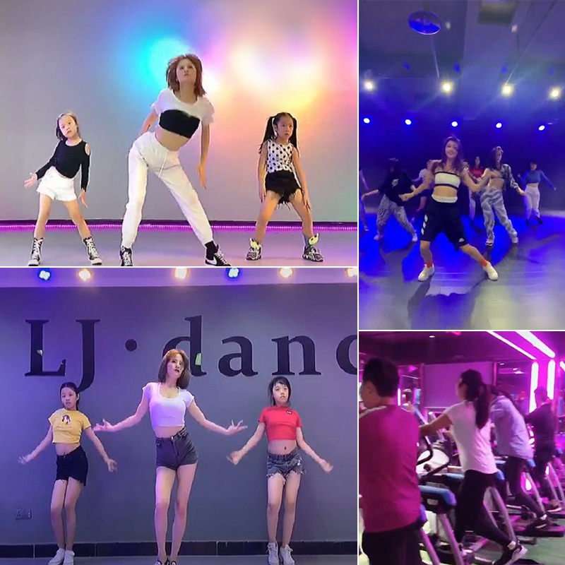 彩色轨道灯舞蹈室KV健身房明装七彩遥控自动变色清吧变光射灯 - 图1