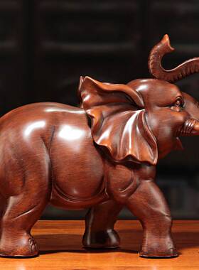 大象摆件树脂工艺品吉象家居客厅办公桌室装饰品开业乔迁礼品