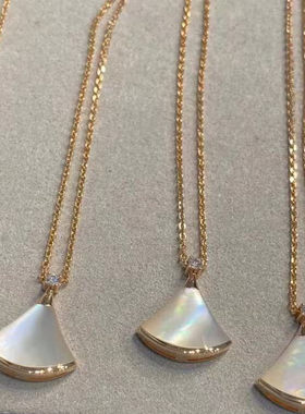 【一町柠】红玛瑙白贝母锁骨链