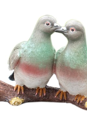 仿真动物雕塑白鸽园林景观小品树脂花园摆件鸽子小区别墅庭院装饰