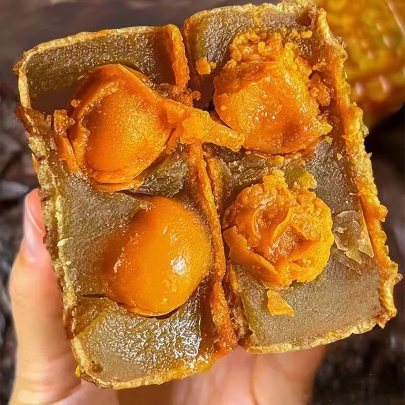 正宗广式双蛋黄莲蓉月饼莲蓉双黄月饼散装广式月饼中秋糕点批发