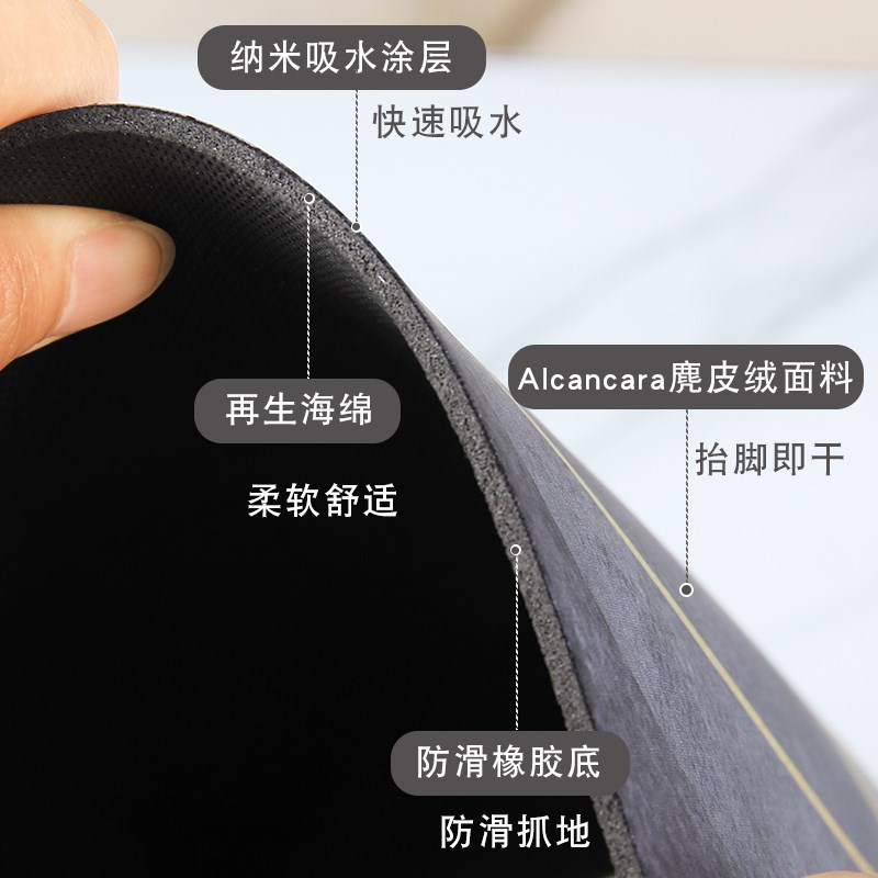 潮牌humanmade吸水硅藻泥地垫家用卫生间软垫浴室门厕所防滑门垫 - 图1