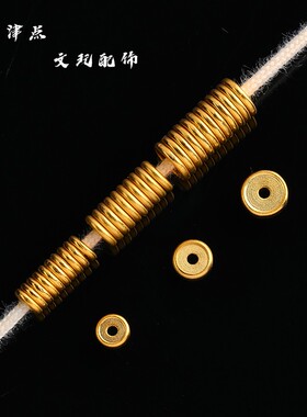 强保色镀24K工艺金色车轮圆隔片