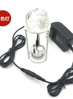 单色灯小尺寸假山风水轮流水摆件鱼缸盆景雾化器喷雾加湿器超声波