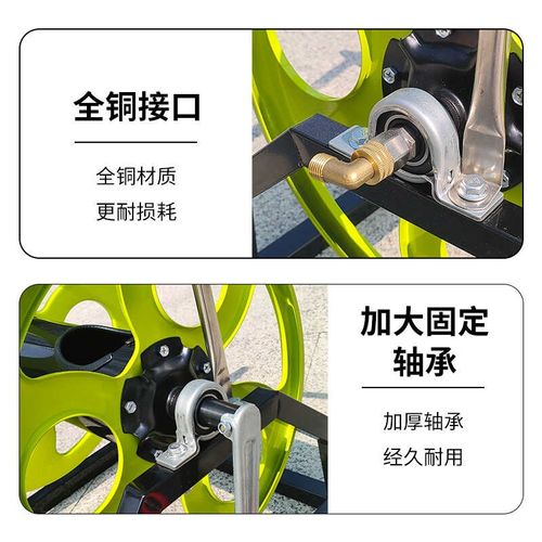 水管打药管卷管架子收放管器收纳加厚铁架防打S结牵引网线绕管架 - 图1