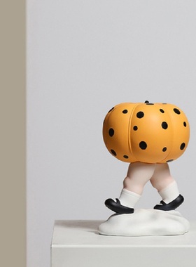 创意波点南瓜娃娃摆件q电视柜酒柜客厅玄关家居装饰品儿童房小摆