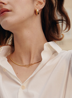 LMLAGOMIST咖啡蛇骨链小众时尚