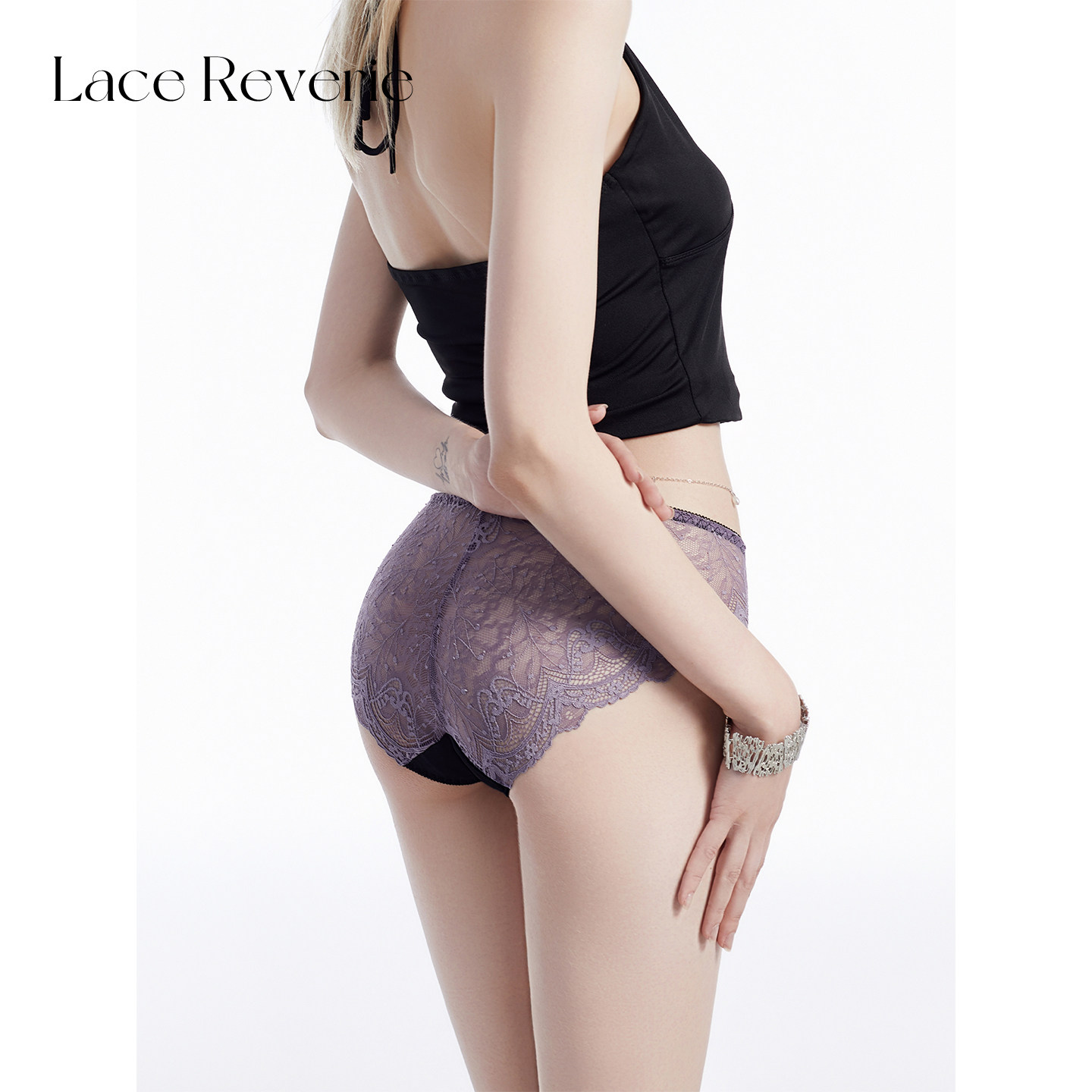 「LR」紫韵丝语*性感高开叉蕾丝内裤女生2026新款薄款纯欲三角裤,淘宝优惠券,粉丝福利购,淘宝优惠卷