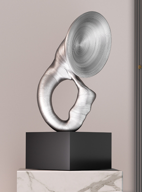 抽象简约萨克斯雕塑摆件落地艺术品酒店会所音乐样板房现代装饰品