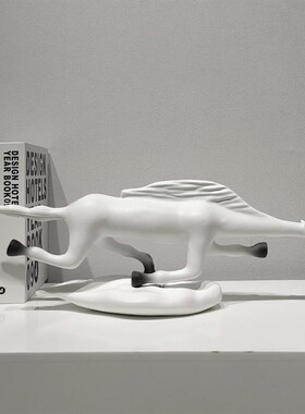 创意艺术马雕塑摆件追风飞马酒店大堂客厅办公室桌面装饰艺术陈设