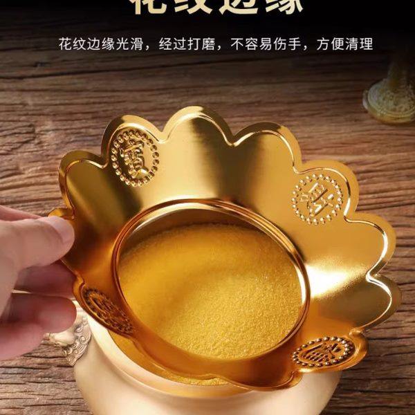 不锈钢合金香炉围香灰托家用香炉罩佛具用品防香灰坠落莲花香灰托,淘宝优惠券,粉丝福利购,淘宝优惠卷