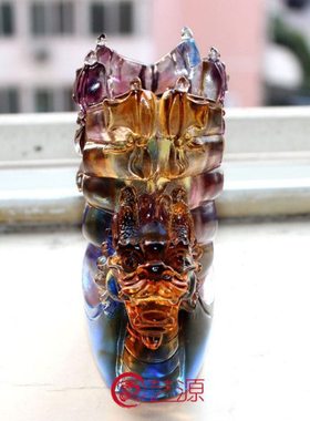 琉璃摆件满载而归一帆风顺笔筒朋友同学闺蜜生日礼品礼物书房实用