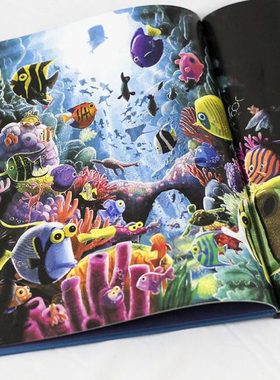 装饰真书插画儿童海底动物书桌面可装饰样板房别墅会所幼儿园摆件