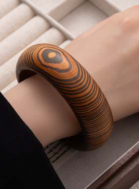 新中式木头文艺平安镯高级感简约